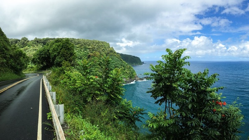 Vue de la Hana Road