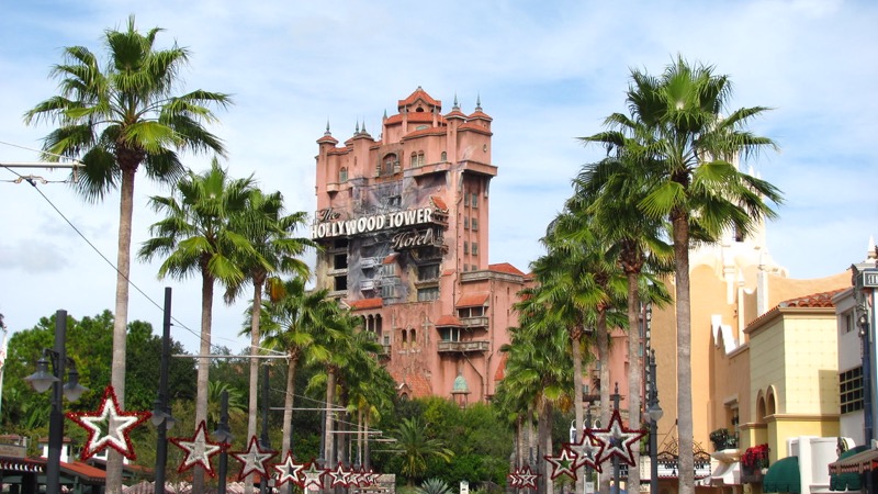 La Hollywood Tower, icône du parc Hollywood Studios de Disneyland
