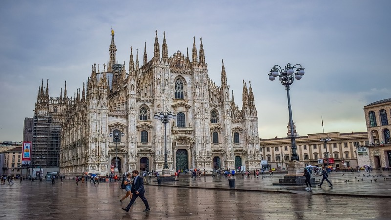 La cathédrale à allure gothique de Milan